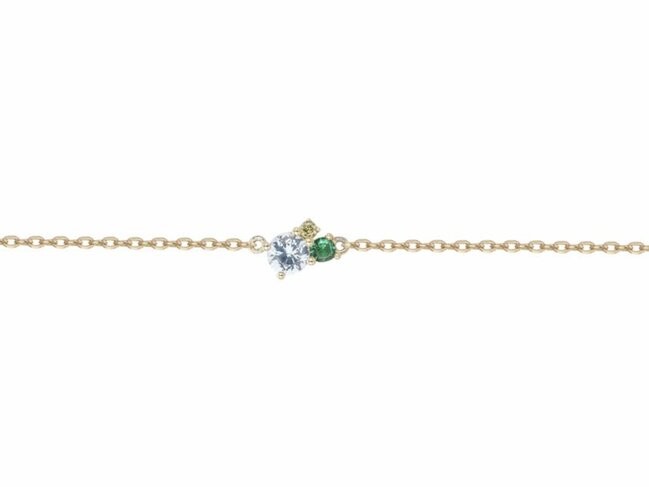 Loumya Silver | Bracelet | Plaqué Or | Oxyde de Zirconium | 76300427