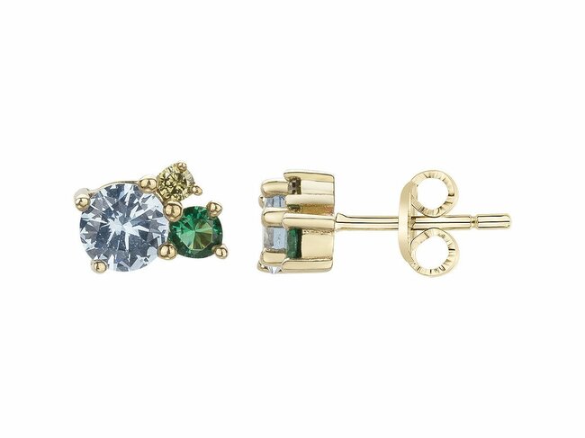 Loumya Silver | Boucles d'Oreilles | Plaqué Or | Oxyde de Zirconium | 76400531