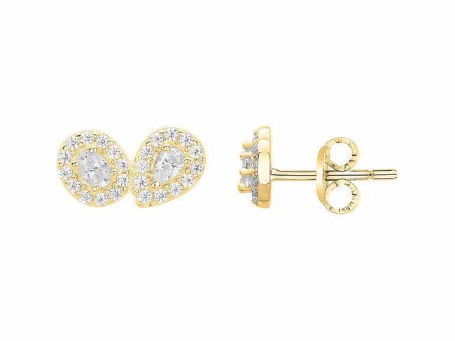 Loumya Silver | Boucles d'Oreilles | Plaqué Or | Oxyde de Zirconium | 76400538