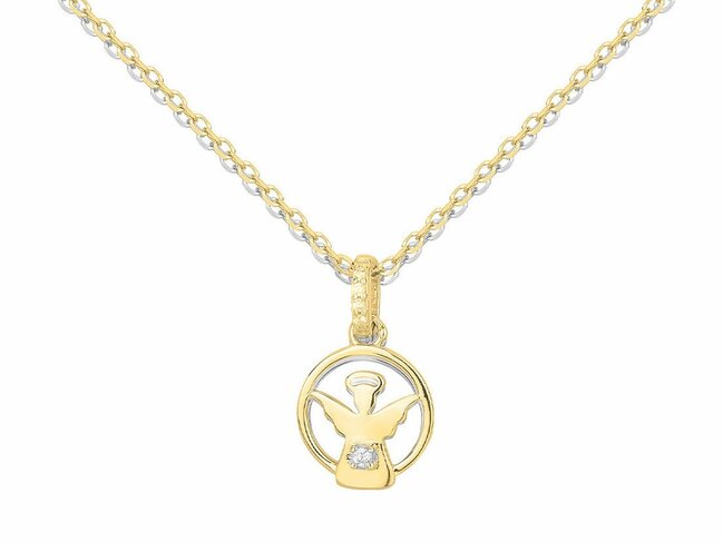 Loumya Silver | Collier | Plaqué Or | Oxyde de Zirconium | Ange | 76700514