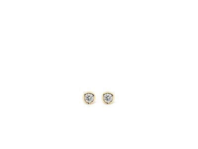 Ti Sento | Boucles d'Oreilles | Argent | Bicolore |5mm|7597ZY