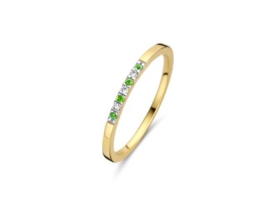 Loumya Gold "Or" | Bague | Or Jaune | Diamants | Emeraudes | BE062061