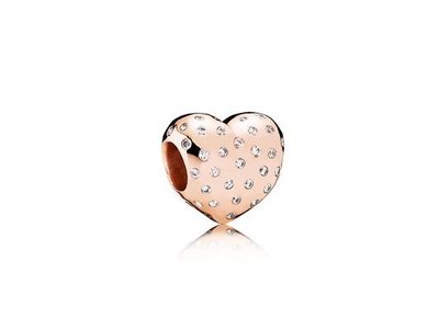 Pandora | Charm | Rosé | Cœur Scintillant | 781241CZ