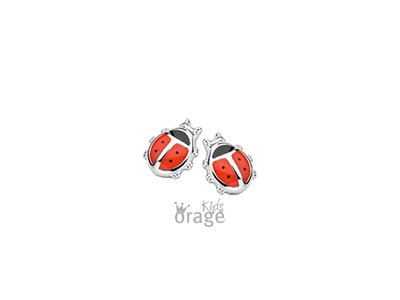 Orage Kids | Boucles d'Oreilles | Argent | Coccinelle | K2289