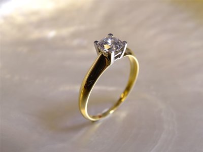 Loumya Gold "Or" | Bague | Or Bicolore | Oxyde de Zirconium | OR12452