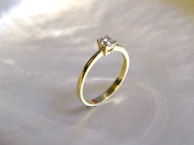 Loumya Gold "Or" | Bague | Or Jaune | Oxyde de Zirconium | OR0025