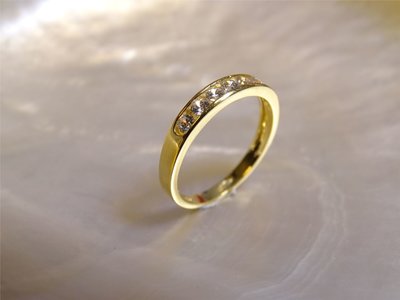 Loumya Gold "Or" | Bague | Or jaune | Oxyde de Zirconium | Or0020