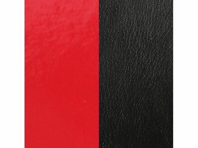 Les Georgettes | Cuirs | Boucles d'Oreilles | Rouge Vernis/Noir