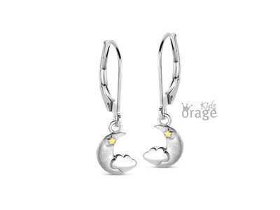 Orage Kids | Boucles d'Oreilles | Argent | Lune | K2147