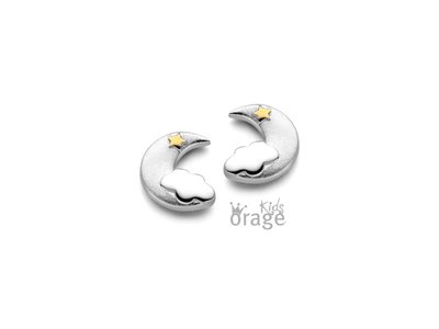 Orage Kids | Boucles d'Oreilles | Argent | Lune | K2146