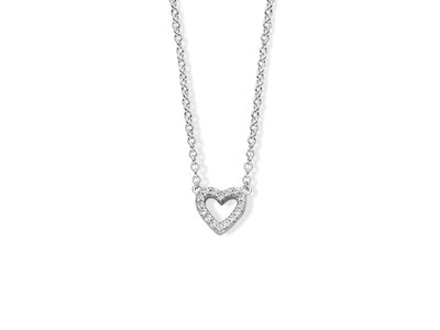 Naiomy Silver | Collier | Argent | Oxyde de Zirconium |Coeur|B9U02