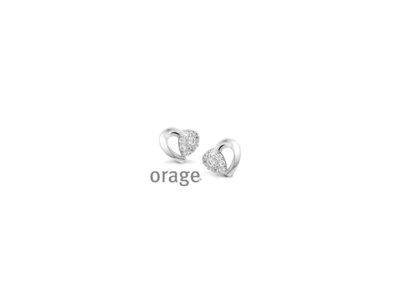 Orage | Boucles d'Oreilles | Argent | Coeur | V1419