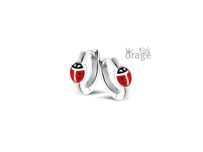 Orage Kids | Boucles d'Oreilles | Argent | Coccinelle | K2287