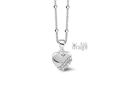 Orage Kids | Collier | Argent | Coeur | K2028