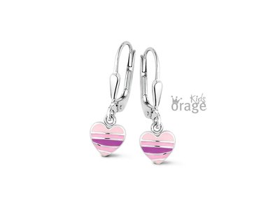 Orage Kids | Boucles d'Oreilles | Argent | Coeur | K2302