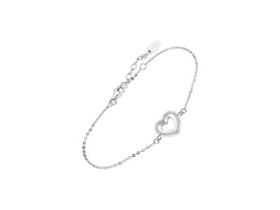 Lotus Silver | Bracelet | Argent | Coeur | LP3137-2/1