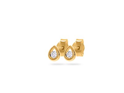 Loumya Gold "Or" | Boucles d'Oreilles | Or jaune | Diamants |BE062473