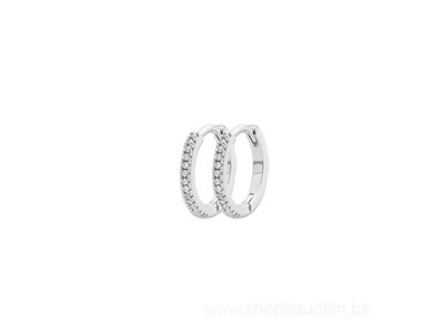 Bijoux  Paris | Créoles | Argent |Oxyde de Zirconium| 13mm|1634210