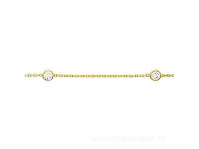 Loumya Gold "Or" | Bracelet | Or Jaune | Oxyde de Zirconium | RM772Z