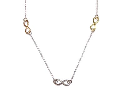 Loumya Silver | Collier | Argent | Tricolore | Infini