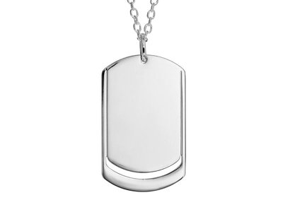 Loumya Silver | Collier | Argent | Plaque | Personnalisable