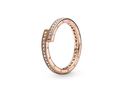 Pandora | Bague | Chevauchante Scintillante | Rosé | 189491