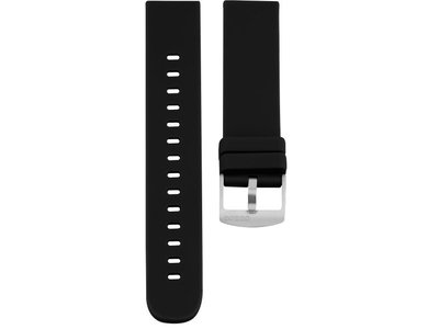 OOZOO | Bracelet |Smartwatch |Silicone Noir| B Silver |400