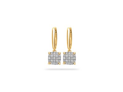 Loumya Gold "Or" | Créoles | Or Jaune | Diamants |BE063165