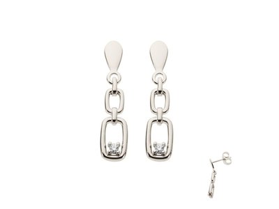 Loumya Gold "Or" | Boucles d'Oreilles | Or Blanc | Diamants | BE064029