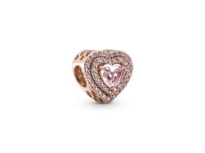 Pandora | Charm | Cœurs Nivelés Scintillant | 789218C01