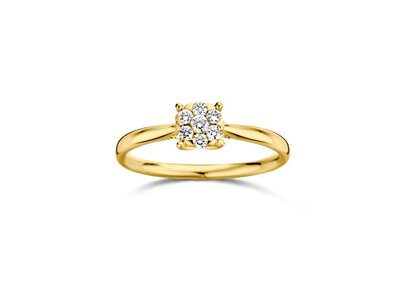 Loumya Gold "Or" | Bague | Or Jaune | Diamants 0.23ct | DR45029