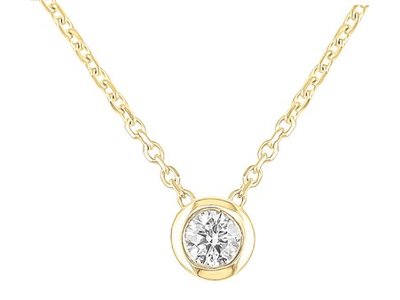 Loumya Gold "Or" | Collier | Or Jaune | Diamant 0.15ct | A4829 G0.15