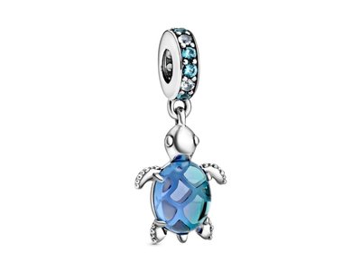 Pandora | Charm | Tortue De Mer | Murano Bleu | 798939C01