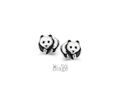 Orage Kids | Boucles d'Oreilles | Argent | Panda | K2037