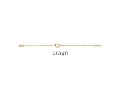 Orage | Bracelet | Plaqué Or | Oxyde de Zirconium | Coeurs | AT241