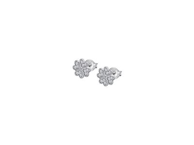 Lotus Silver | Boucles d'Oreilles | Argent | Trèfle | LP3052-4/1