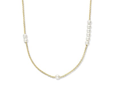 Naiomy Silver | Collier | Plaqué Or | Perles | B2F53