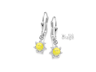 Orage Kids | Boucles d'Oreilles | Argent | Soleil | K2234