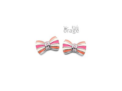 Orage Kids | Boucles D'Oreilles | Arg | Noeud Papillon | K2267