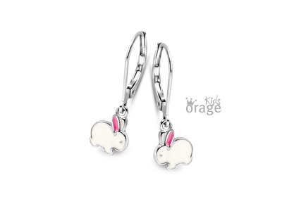 Orage Kids | Boucles D'Oreilles | Argent | Lapin | K2275