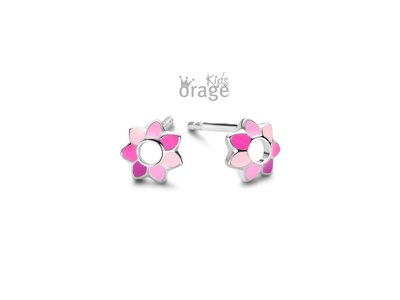 Orage Kids | Boucles d'Oreilles | Argent | Fleur | K2308