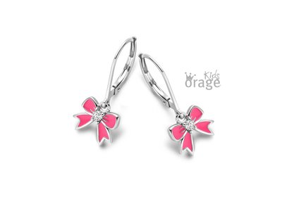 Orage Kids | Boucles d'Oreilles | Argent |Noeud Papillon |K2313