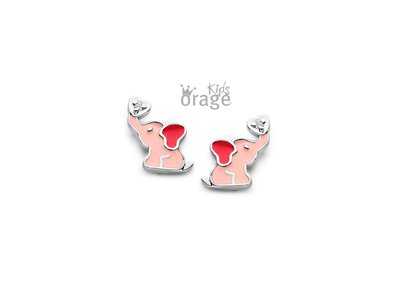 Orage Kids | Boucles d'Oreilles | Argent | Eléphant | K2383