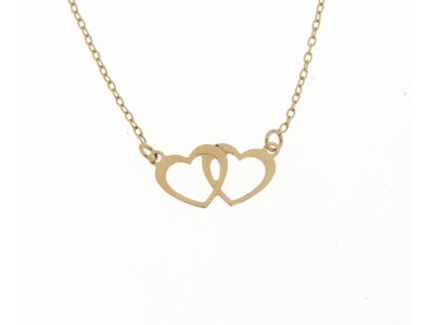 Loumya Gold "Or" | Collier | Or Jaune | Coeurs | B065161