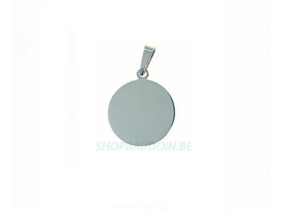 Loumya Gold "Or" | Pendentif | Or Blanc | ø 16mm | Personnalisable