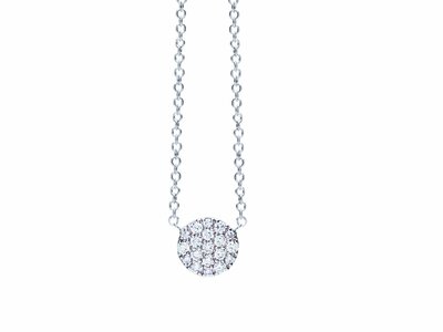 One More 18K | Collier | Or Blanc | Diamants 0.13ct | B929406/A