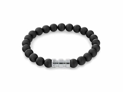 Calvin Klein. | Bracelet | Homme | Acier | Perles Noires |35000104