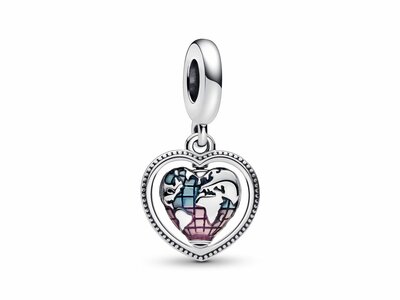 Pandora | Charm | Globe Cœur Pivotant Famille | 792240C01