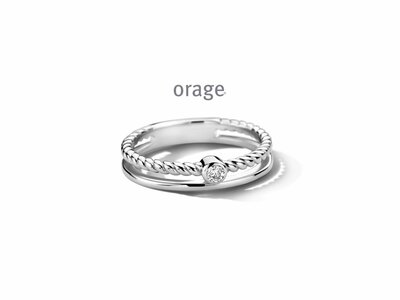 Orage | Bague | Argent | Oxyde de Zirconium | AT013