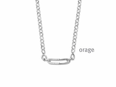 Orage | Collier | Argent | Oxyde de Zirconium | AT021